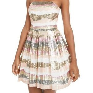B Darlin removable straps/strapless mini dress size 5/6